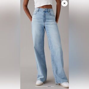 American Eagle Baggy wide leg pants Stretch Size 10 Regular